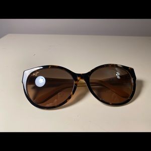 Maui Jim Round Tortoiseshell Sunglasses